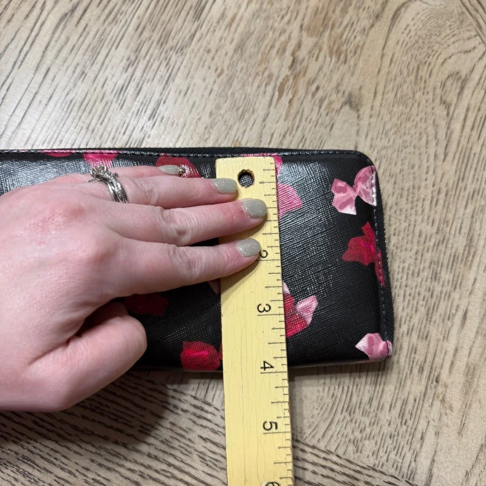 Kate Spade Black Candy Continental‎ Large Zip Around Wallet